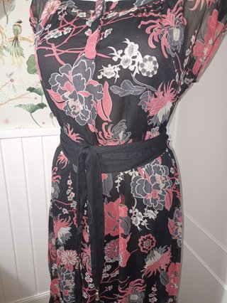 Vestido largo estampado floral