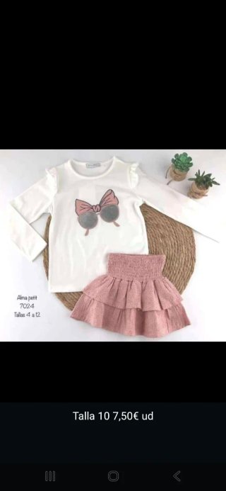 Conjunto niña Alma petit Talla 10