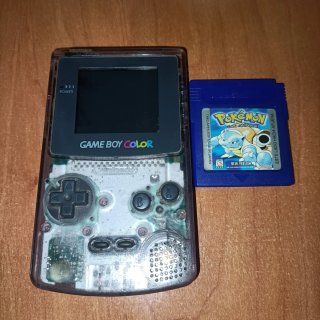 Game Boy Color Transparente + Pokémon Azul