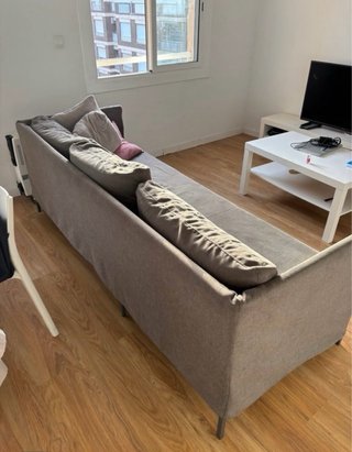Sofá modular gris oscuro Ikea