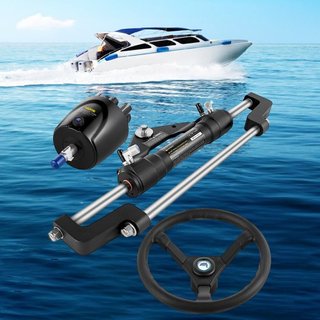 Kit de dirección hidráulica 300HP, Kit de dirección hidráulica para barco, bomba de dirección hidráulica, Kit de dirección hidráulica para barco sin manguera de dirección hidráulica para sistema d...