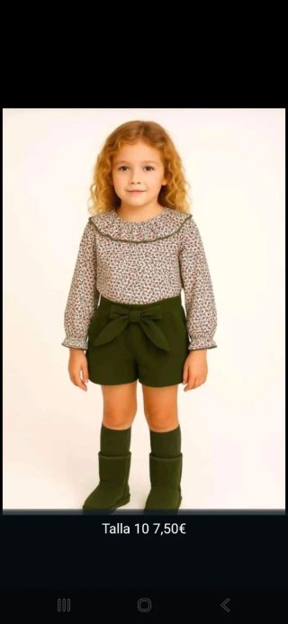 Conjunto niña talla 10