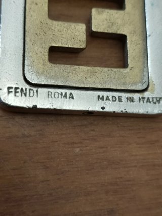 Collana Fendi Nylon Anni '80 Logo FF