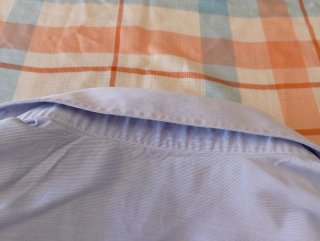 Camisa Armani Azul Rayas Finas