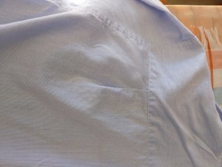 Camisa Armani Azul Rayas Finas