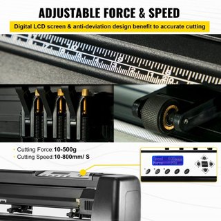 Máquina de Corte de Vinilo Plotter 53” Software Signmaster Máquina de Fabricación de Señales Cortadora Plotter de Vinilo con Soporte (53” 1350mm)