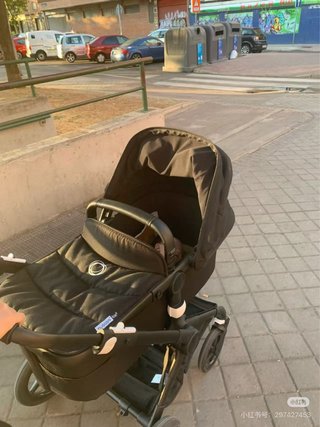 Bugaboo Fox2 Cochecito Negro con Capazo