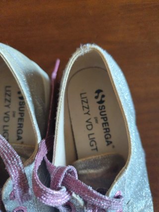 Superga Sneakers Donna Glitter Rosa Argento