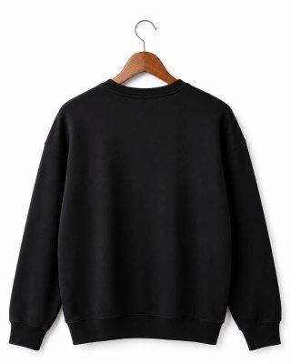 Adidas Originals Sudadera Negra Trefoil Blanca