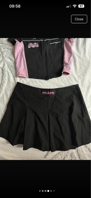 Conjunto Inter Miami CF Top y Falda