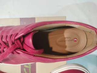 Zapatillas Clarks Piel Rosa/Rojo