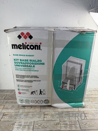Base Elevadora Lavadora y Secadora Meliconi con Cesta Extraíble