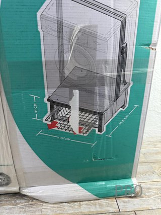 Base Elevadora Lavadora y Secadora Meliconi con Cesta Extraíble