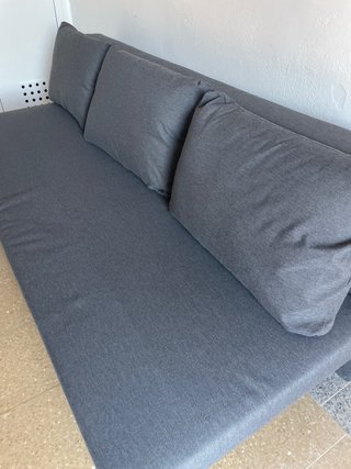 Sofá Cama Gris Tela