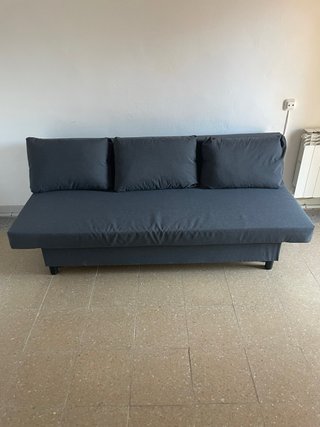 Sofá Cama Gris Tela