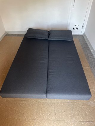 Sofá Cama Gris Tela