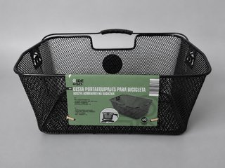 Cesta Bicicleta Portaequipajes Negra 7Kg