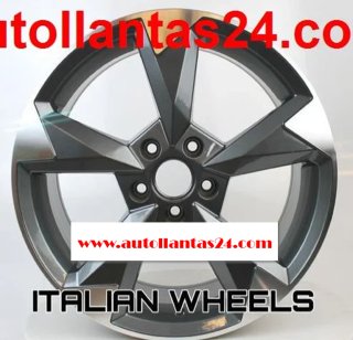 JUEGO DE 4 LLANTAS AUDI ROTORY GREY METAL r044962