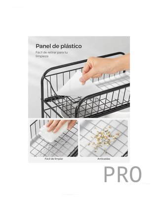 Organizador de cocina, estante extraíble de 2 niveles