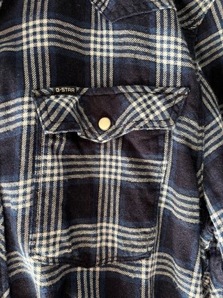 Camisa G-Star RAW cuadros azul talla L