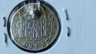 1/2 Real Fernando VII, 1814. Ceca Guatemala. Plata