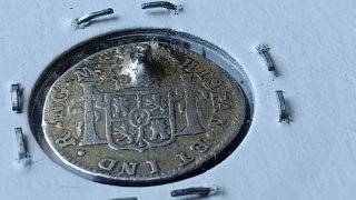 1/2 Real Fernando VII, 1814. Ceca Guatemala. Plata