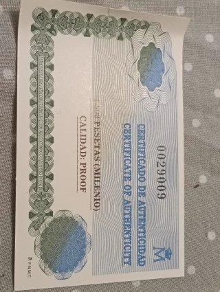 1500 Pesetas 1999 Plata Proof