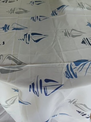 2 Cortinas de baño con diseño náutico nuevas