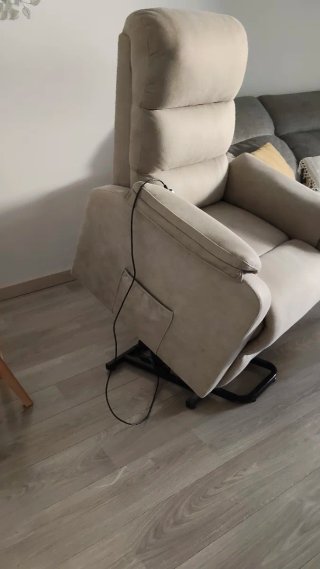 Sillón relax eléctrico beige