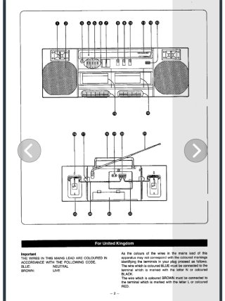 Panasonic RX-CT800 Boombox Radio Cassette