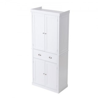 72" Armario de Almacenamiento de Cocina de 72", Gabinetes Utilitarios Independientes con Puertas, Cajón y 3 Estantes Ajustables, Altos Buffet de Comida para Cocina, Sala de Estar, Comedor, Lavande...
