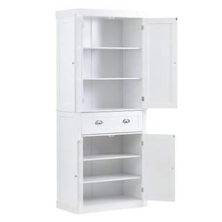 72" Armario de Almacenamiento de Cocina de 72", Gabinetes Utilitarios Independientes con Puertas, Cajón y 3 Estantes Ajustables, Altos Buffet de Comida para Cocina, Sala de Estar, Comedor, Lavande...