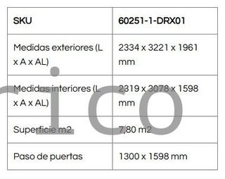 Caseta Metálica Eco Gandia 233x322x196 cm - Duramax
