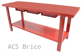Banco Mesa Trabajo Metal 2000x640 mm - 65260 - Mader