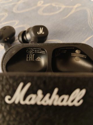 Auriculares Bluetooth Marshall Negros.