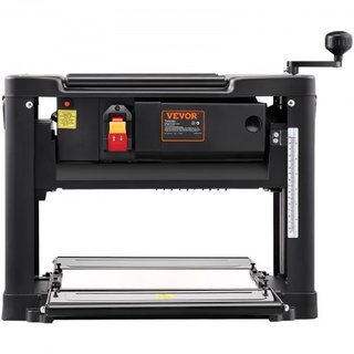 Planificadora de Espesor, Velocidad Única, Mesa de Trabajo de 33 cm de Ancho, Planificadora de Banco de Dos Cuchillas, Motor Potente de 15 Amperios 1800W, Mesa de Alimentación Extendida de 30.5 cm...