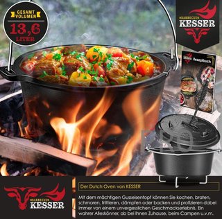 Juego de horno holandés para barbacoa - Kesser