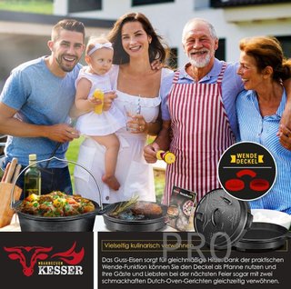 Juego de horno holandés para barbacoa - Kesser