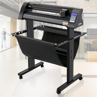 Cortadora de Vinilo, Plotter de Vinilo de 870 mm, Cortadora de Plotter con Pantalla LED, Semi-Automática con Ojo Óptico Integrado para Guía Precisa, Compatible con el Software SignMaster para Sist...