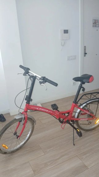 Bicicleta Plegable Roja BOOMERANG