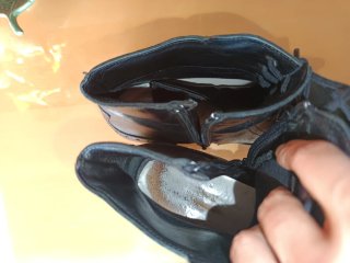 Botines negros con cordones