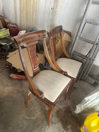 Pareja Sillas Comedor Clásicas Vintage Madera