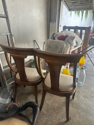 Pareja Sillas Comedor Clásicas Vintage Madera