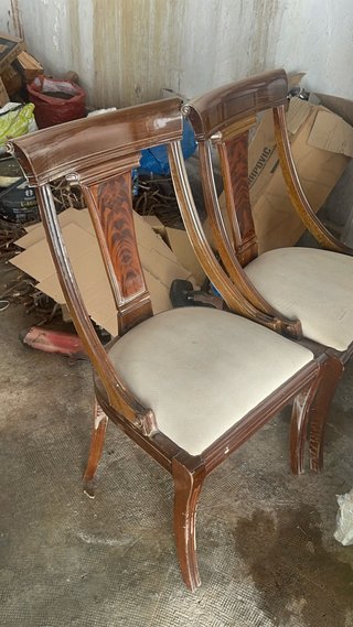 Pareja Sillas Comedor Clásicas Vintage Madera