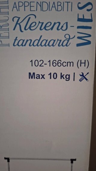 Perchero Metálico Auxiliar con Ruedas