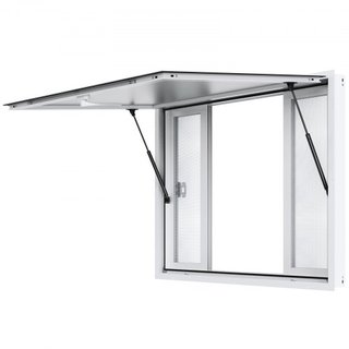 122L x 91.4W cm Ventana de Servicio para Stand de Concesiones Camión de Comida Toldos