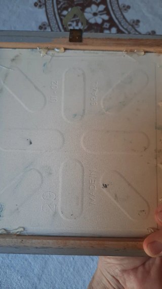 Piastrella dipinta mano con stuzzicadenti  Brasile