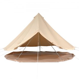 Tienda de Campaña de Lona, Tienda Yurt de 4 Temporadas de 4 m/13.12 ft, Tienda de Lona para Camping con Salida para Estufa, Tienda Transpirable para Hasta 6 Personas, Camping Familiar, Caza, Fiest...