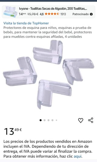 7 Protectores de Esquinas PVC Transparentes