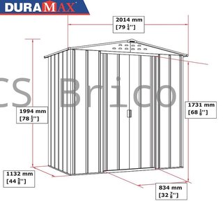 Caseta Metálica Top Venus 113x201x199 cm - Duramax